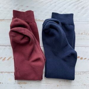 FREE WITH PURCHASE Girls Red and Blue Preppy Knee High Socks Fits Sz 1-4